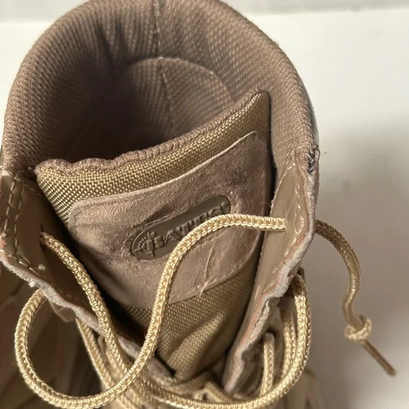 Military Mens Tan Brown Outdoors Work Boots - Picture 6 of 16